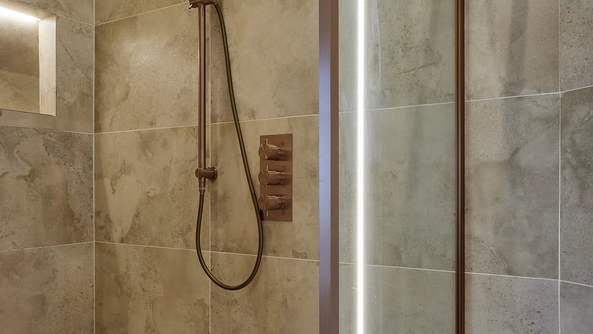 Bathroom sauna shower by Mia James