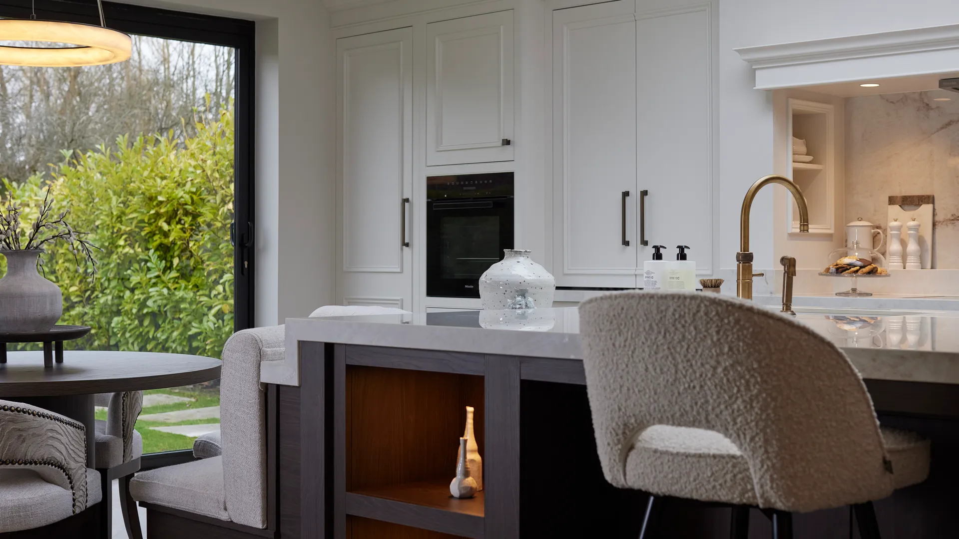 Noble House kitchen breakfast bar by Mia James