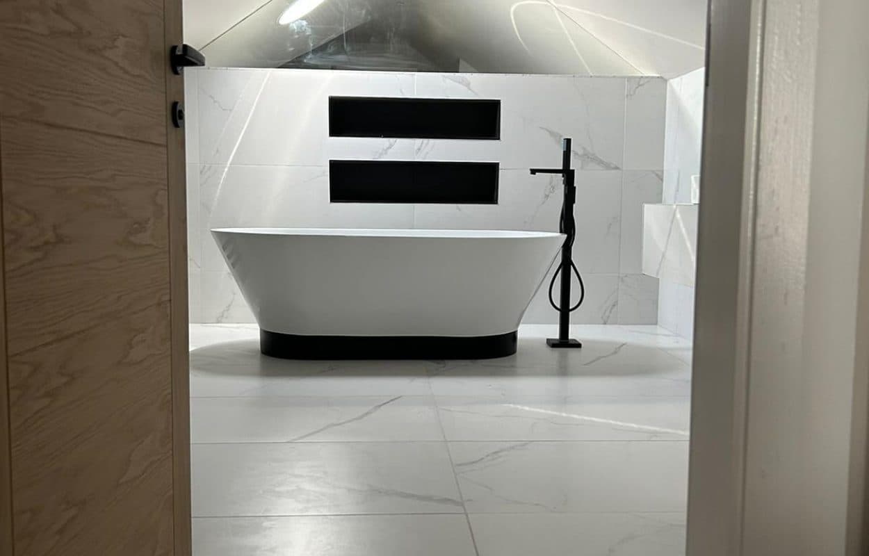 Bathrooms - freestanding bath, vaulted ensuite